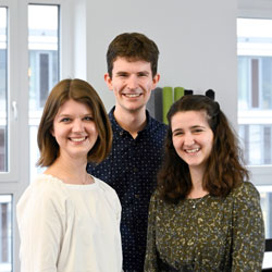 Unser HR-Team: Rebecca, Felix und Lea